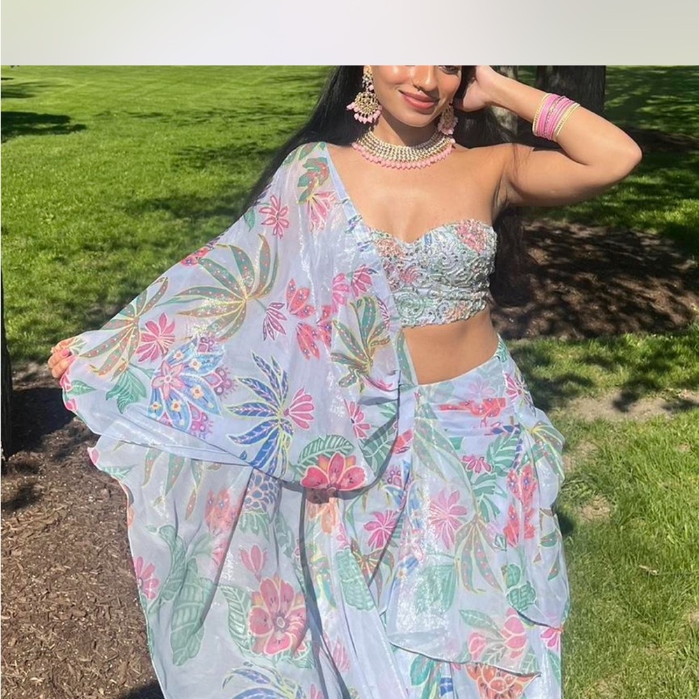 Floral Printed Saree